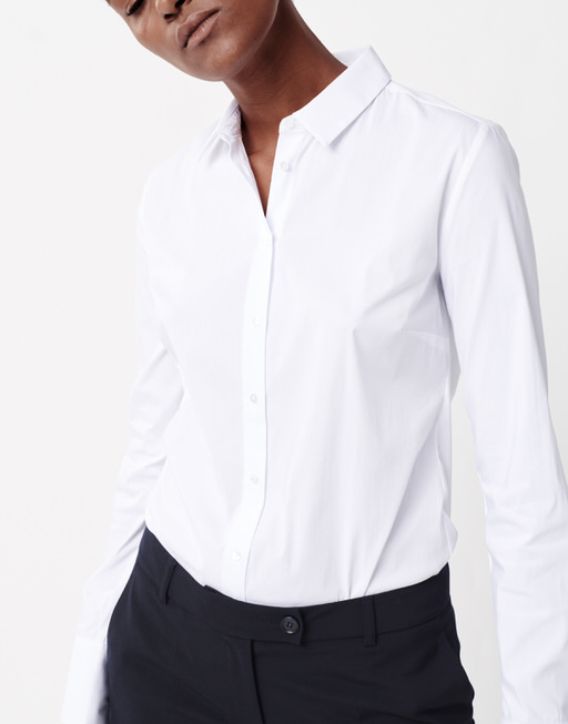 white long sleeve womens blouse