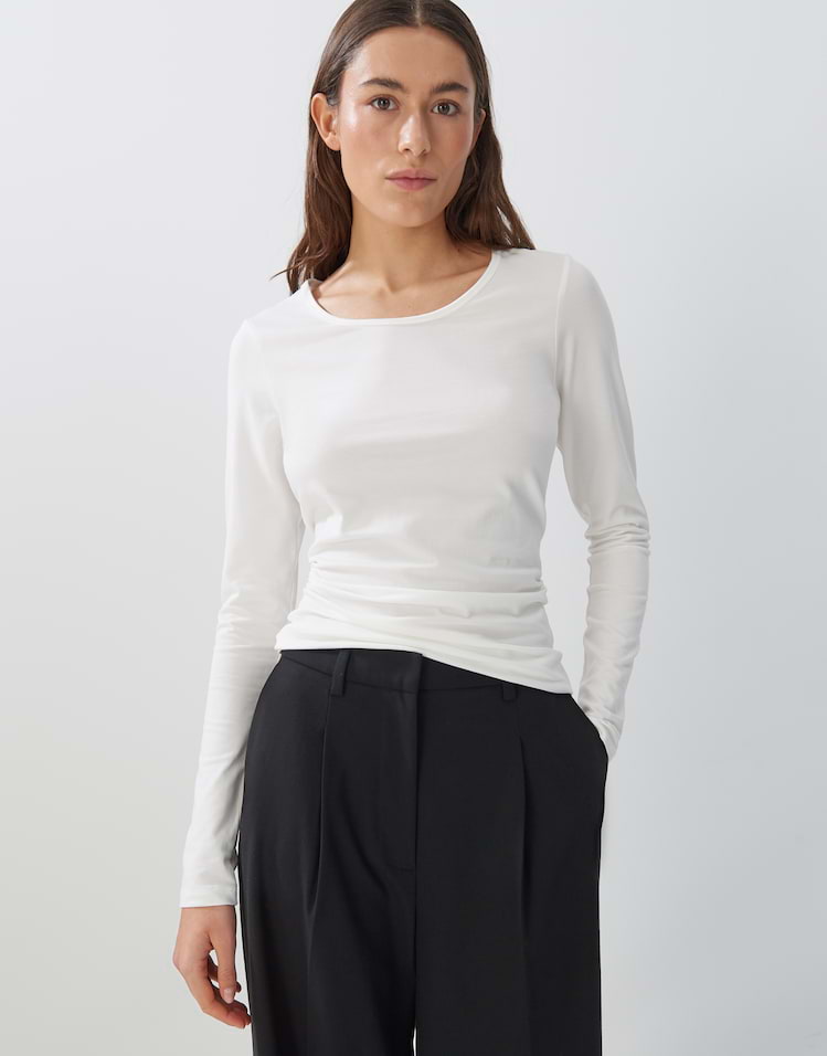 Long sleeve shop | your online white favourites OPUS Sabira by shirt