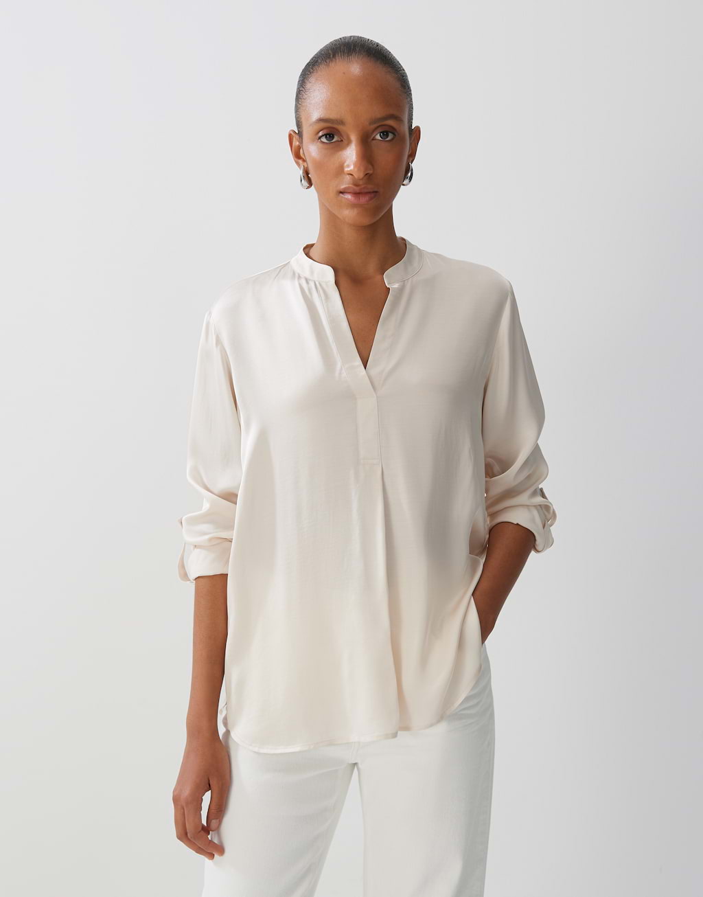 Langarmbluse Zelissa beige online bestellen | someday Online Shop