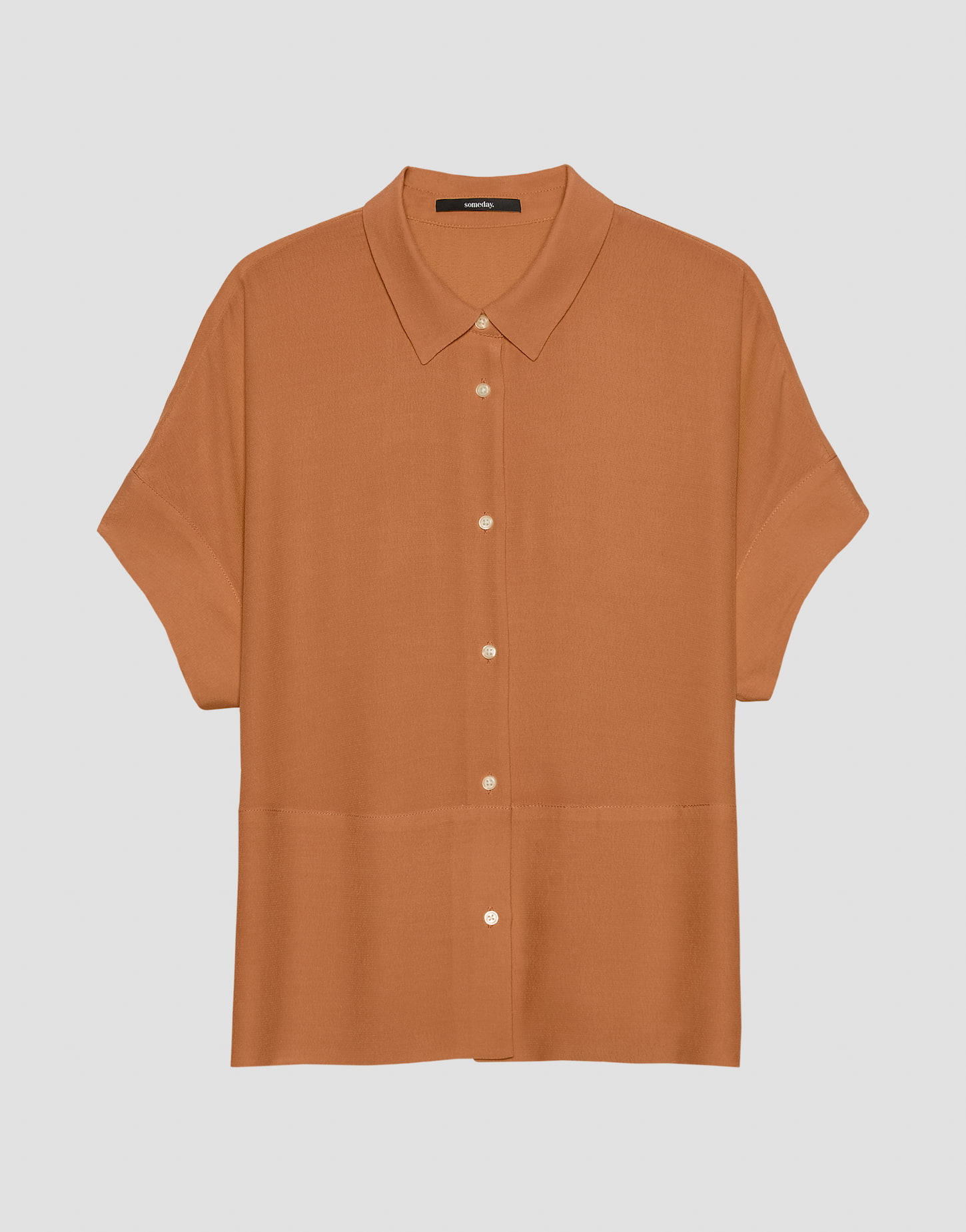 Kurzarmbluse Zarko braun online bestellen someday Online Shop