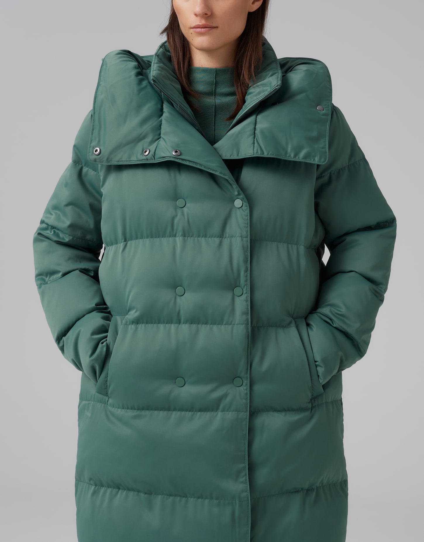 Gewatteerde mantel Veo groen online bestellen someday online shop