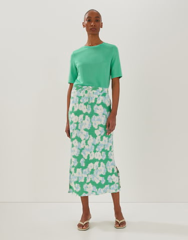 Midi rok top groen