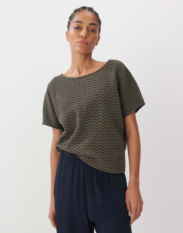 Someday - Leicht überschnittenes V-Neck Sweatshirt - Ulinde