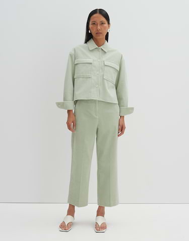 Groene corduroy blouse outlet