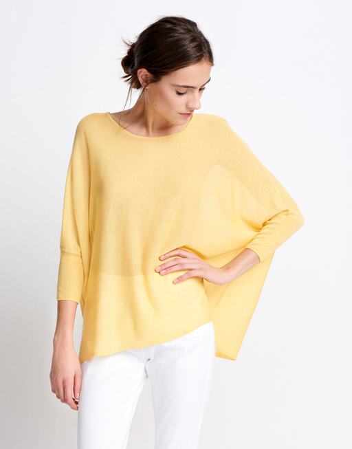 Oversized trui Tjelva light geel online bestellen ...