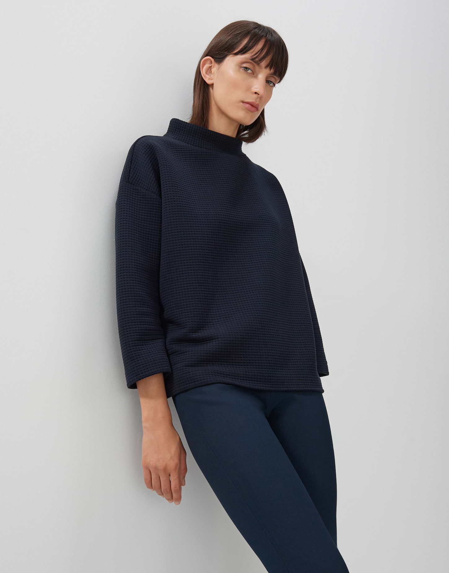 Produktbild von Someday Sweatshirt USABELLA Loose In Schimmernder Strickoptik