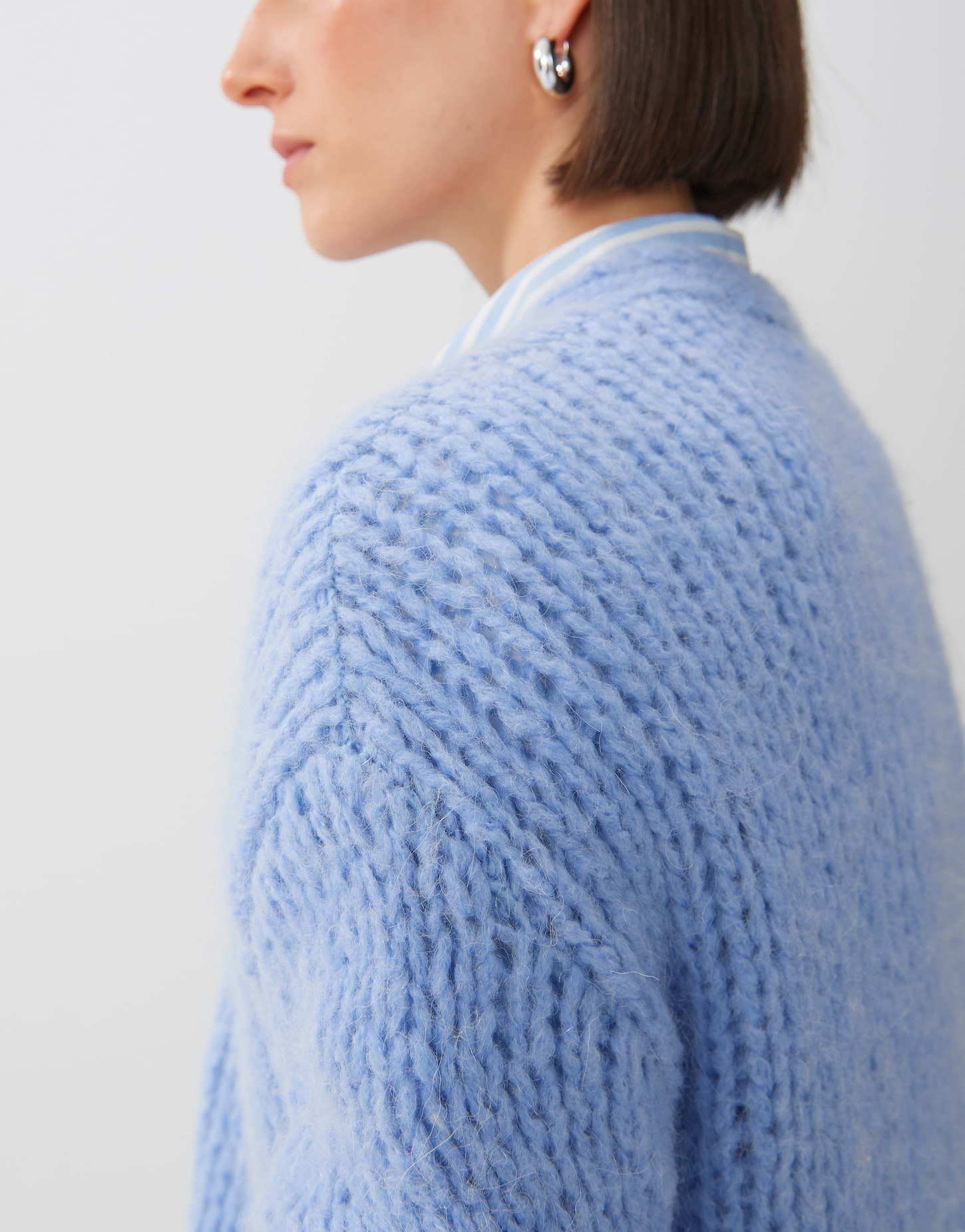 Strickjacke Talvia Blau Online Bestellen Someday Online Shop