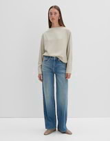 Someday Damen Wide Leg Jeans CELLMA – Aus BCI Cotton, Mittlere Leibhöhe, Lässiger Schnitt