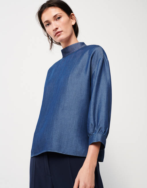 Denim blouse Zaccai blue denim blue by someday | shop your favourites online