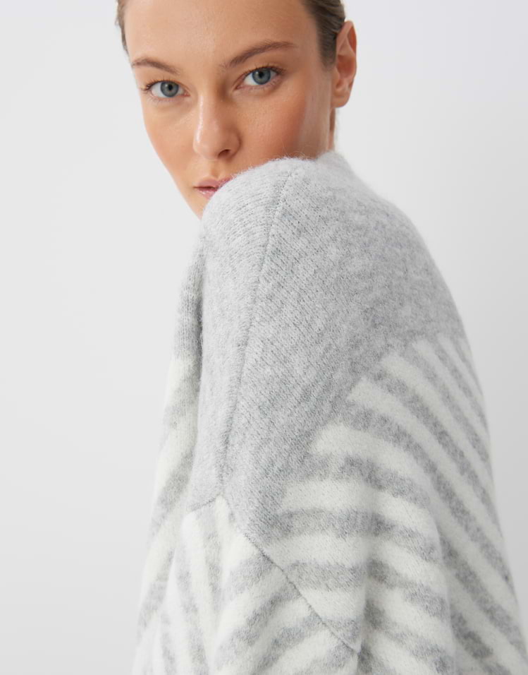 Someday Damen Pullover Aus Alpaka-Mix - Lockerer Strick Mit Flauschiger Oberfläche