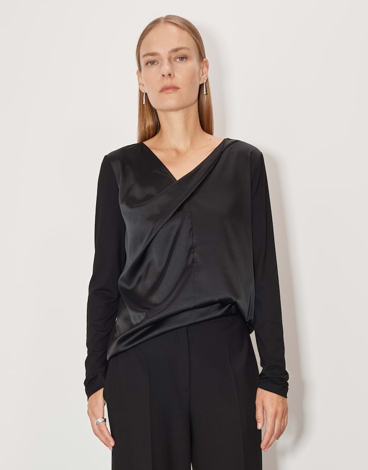 Gestreept shirt Sevun zwart online bestellen OPUS online shop