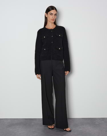 Strickjacke Tinara detail schwarz online bestellen someday