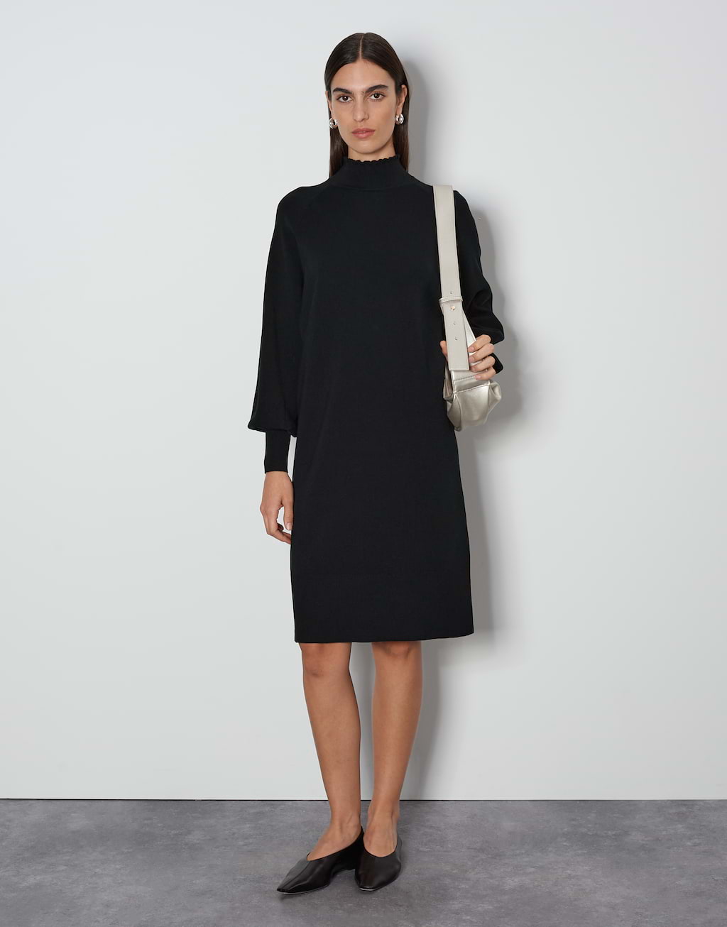 ladies black knit dress Threadbare Women's Black Long Sleeve Button Down Knitted Ladies' Cardigan  Dress
